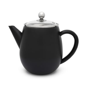 Bredemeijer Theepot Duet Eva 1.1 L mat zwart
