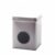 Thee/Kruidenblik zilver 75x75x95mm met venster