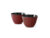 Bredemeijer Kopjes Xilin gietijzer rood set a 2 stuks