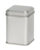 Thee/Kruidenblik zilver 44x44x64mm