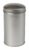Thee/Kruidenblik zilver rond 65x118mm