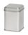 Thee/Kruidenblik zilver 60x60x80mm